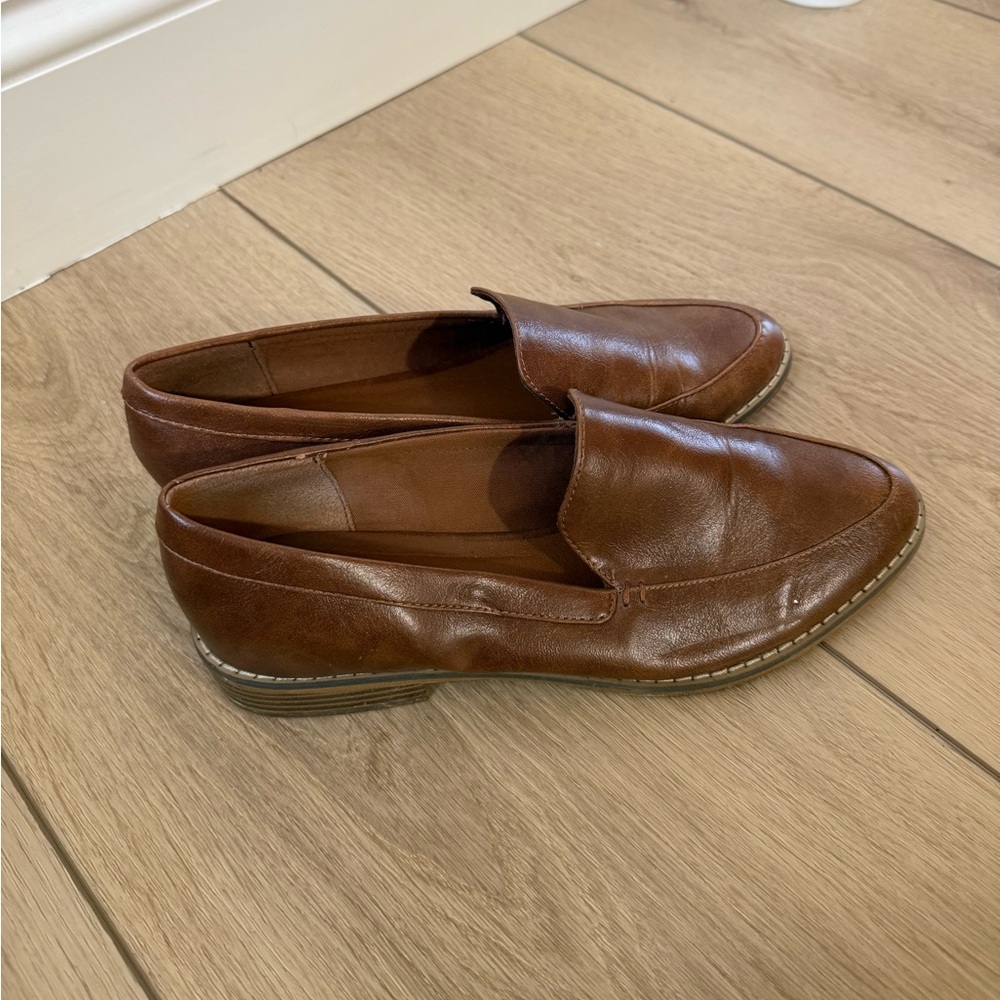 Classic Brown Leather Loafers